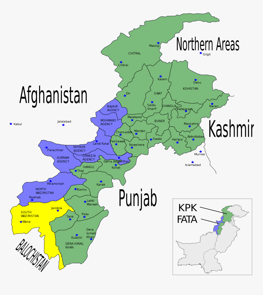 South
 Waziristan - Pakistan Khyber Pakhtunkhwa Map, HD Png Download, Free Download