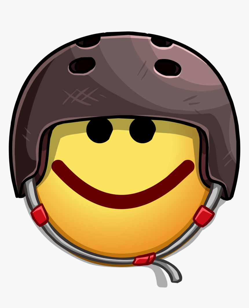 Club Penguin Wiki - Helmet Emoticon, HD Png Download, Free Download