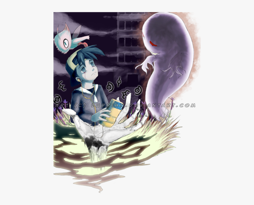 Lost Silver And Ghost - Pokemon Lost Silver Fanart, HD Png Download, Free Download