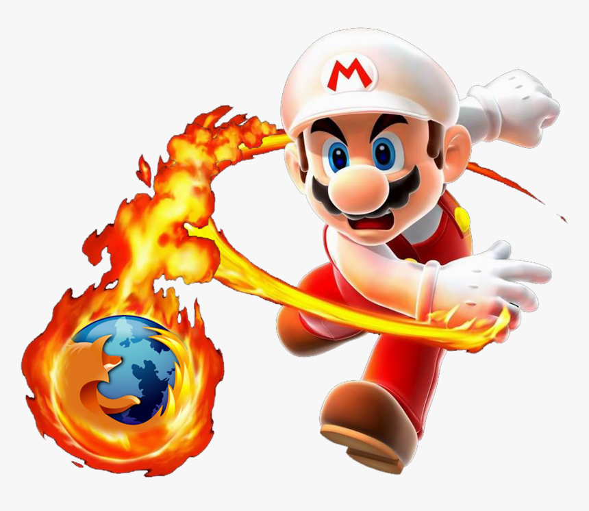 Fireball Clipart Paper Mario - Fire Mario Super Mario Galaxy, HD Png Download, Free Download