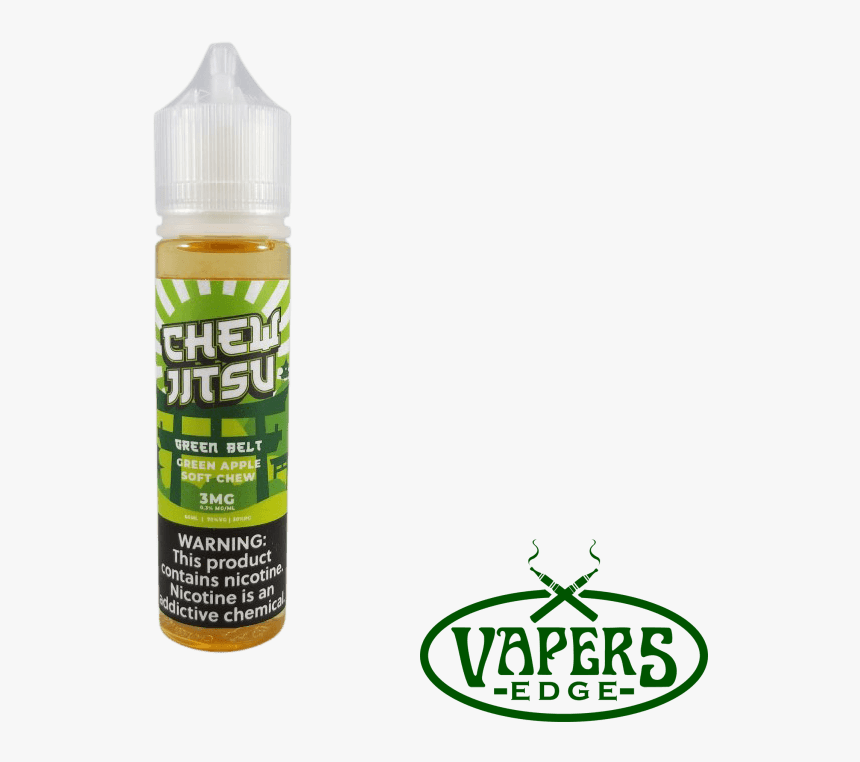 Green Belt From Chew Jitsu By 80v Eliquid - Bottle, HD Png Download, Free Download