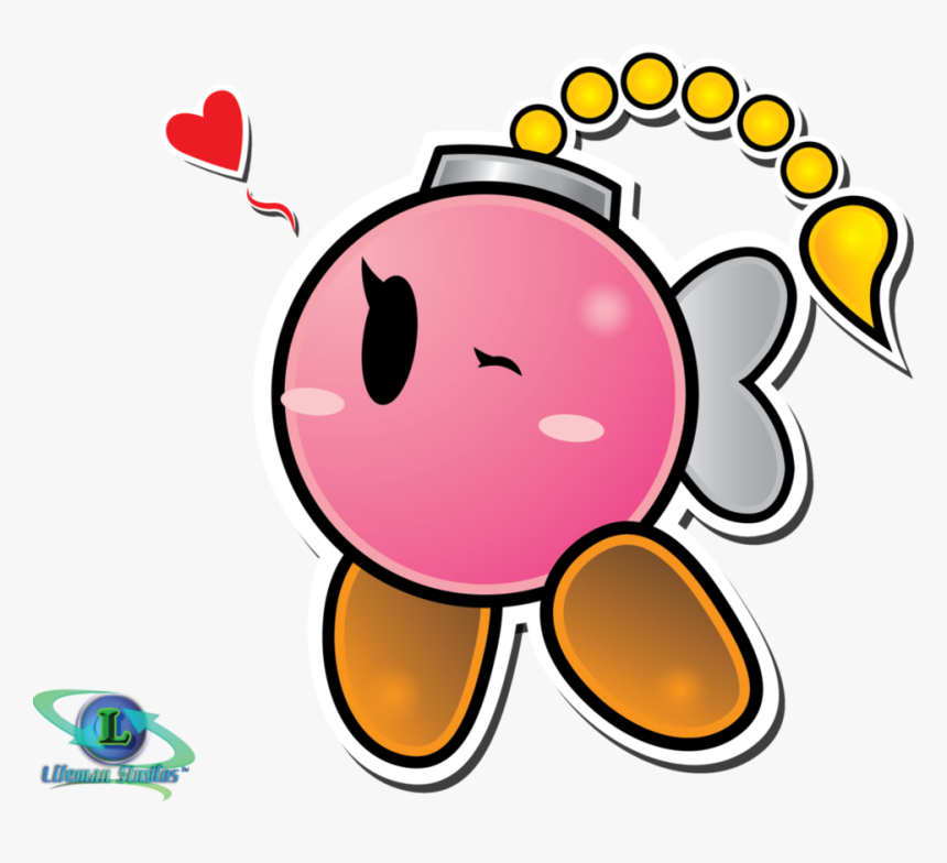 Pink Bob Omb Paper Mario, HD Png Download, Free Download