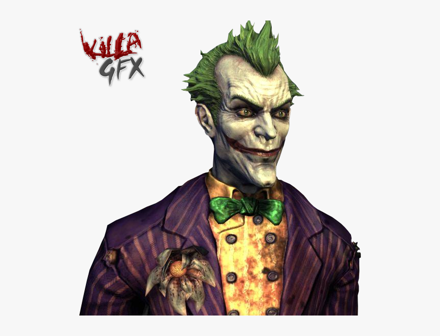 Batman Arkham Asylum Render - Joker From Batman Game, HD Png Download, Free Download