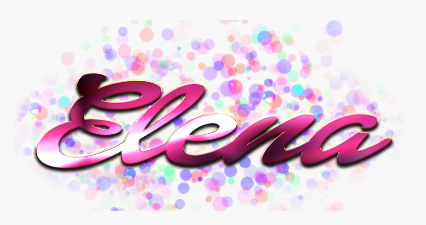 Elena Name Logo Bokeh Png - Bailey Name, Transparent Png, Free Download