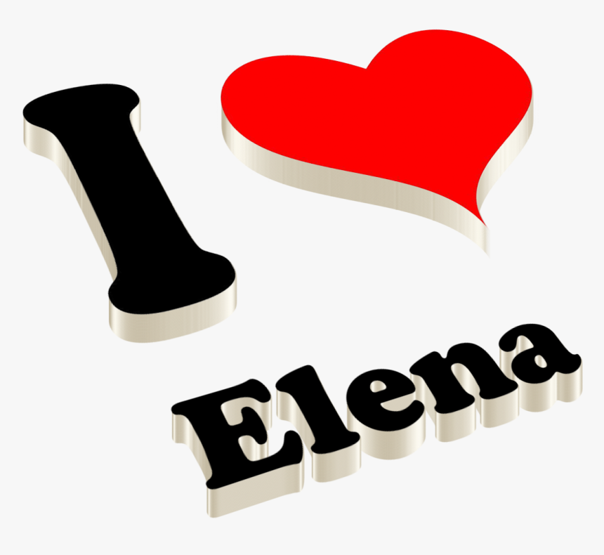 Elena Heart Name Transparent Png - Zoya Name, Png Download, Free Download