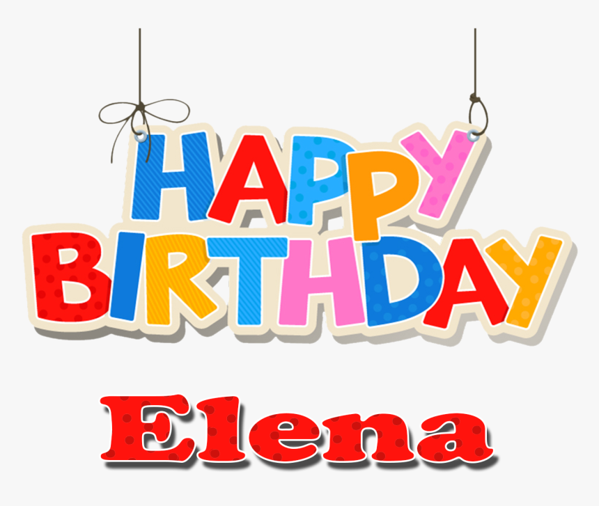 Elena Happy Birthday Name Png - Happy Birthday Genesis, Transparent Png, Free Download