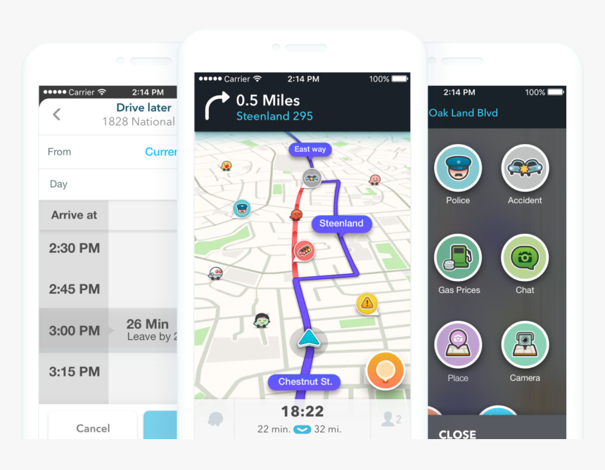 Waze App, HD Png Download, Free Download