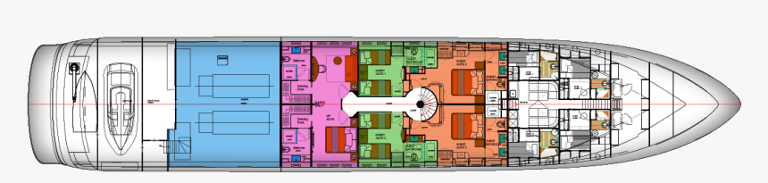 Lower Deck - Floor Plan, HD Png Download, Free Download