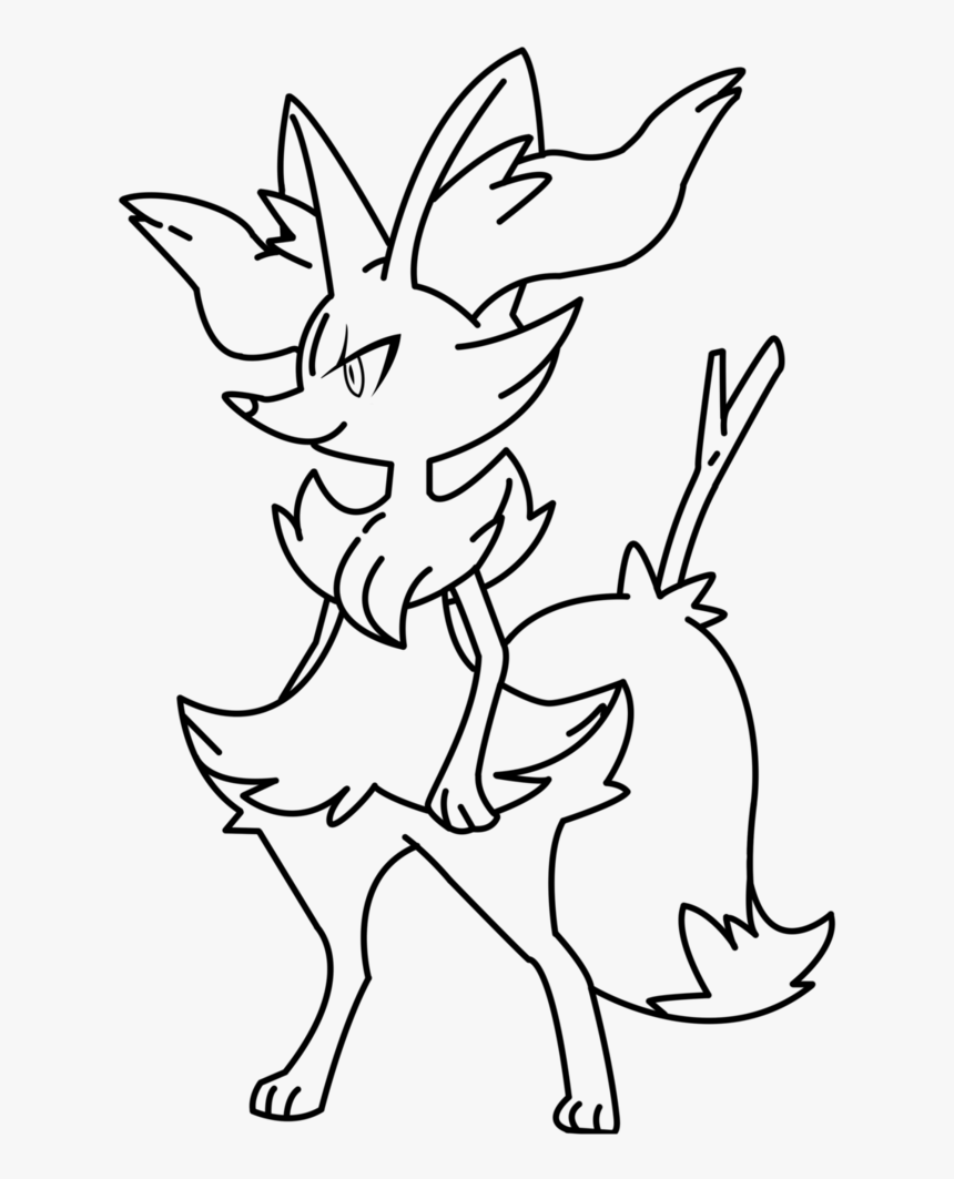 Des Sports Coloriage Mega Dracaufeu X Pokemon Imprimer - Braixen How To Draw, HD Png Download, Free Download