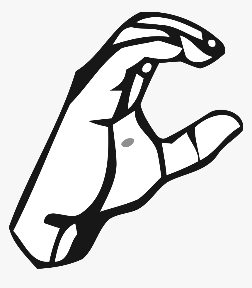 Transparent Gang Clipart - Sign Language Letters C, HD Png Download, Free Download