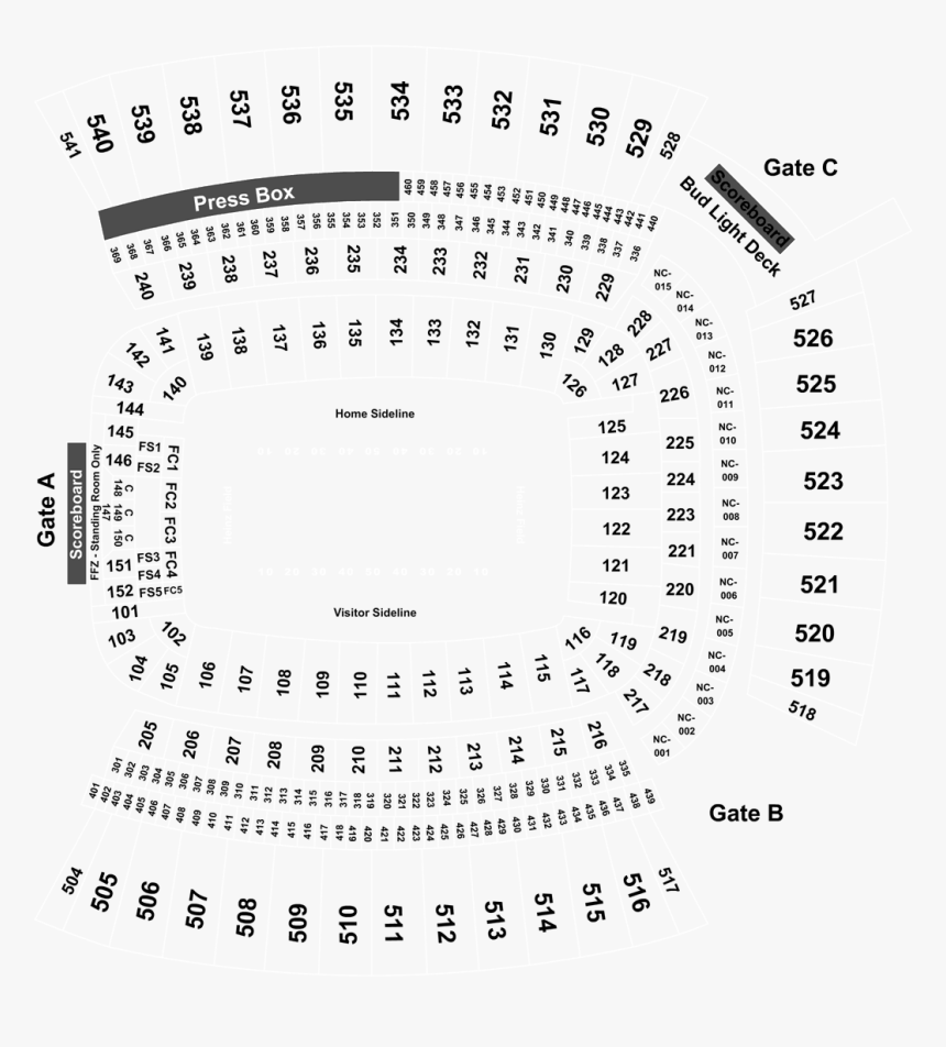 Heinz Field Seating Chart Rows