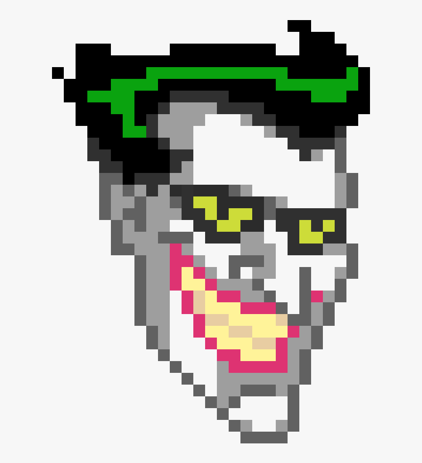 Joker Pixel Art Minecraft , Png Download - Animated Joker Face Png, Transparent Png, Free Download