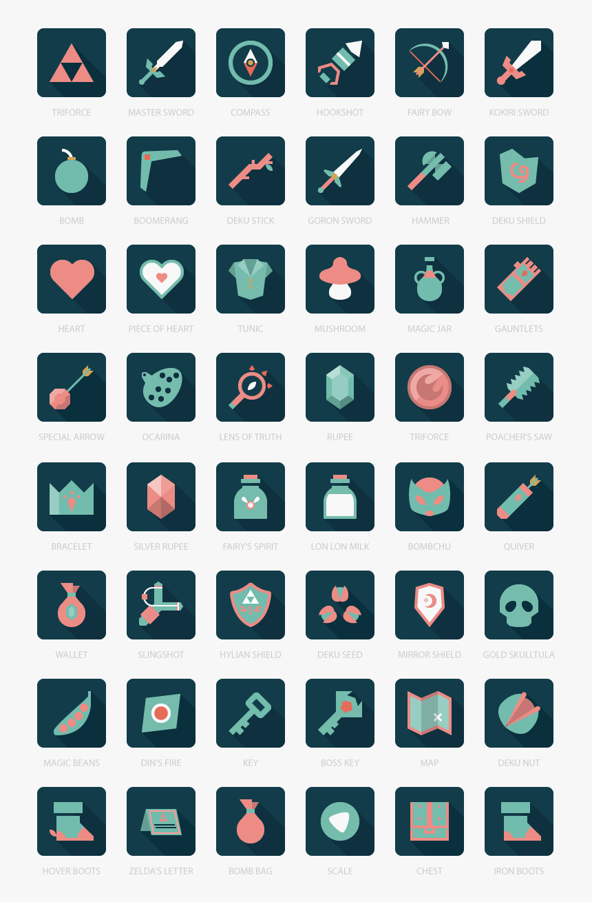 Legend Of Zelda Phone Icons, HD Png Download, Free Download