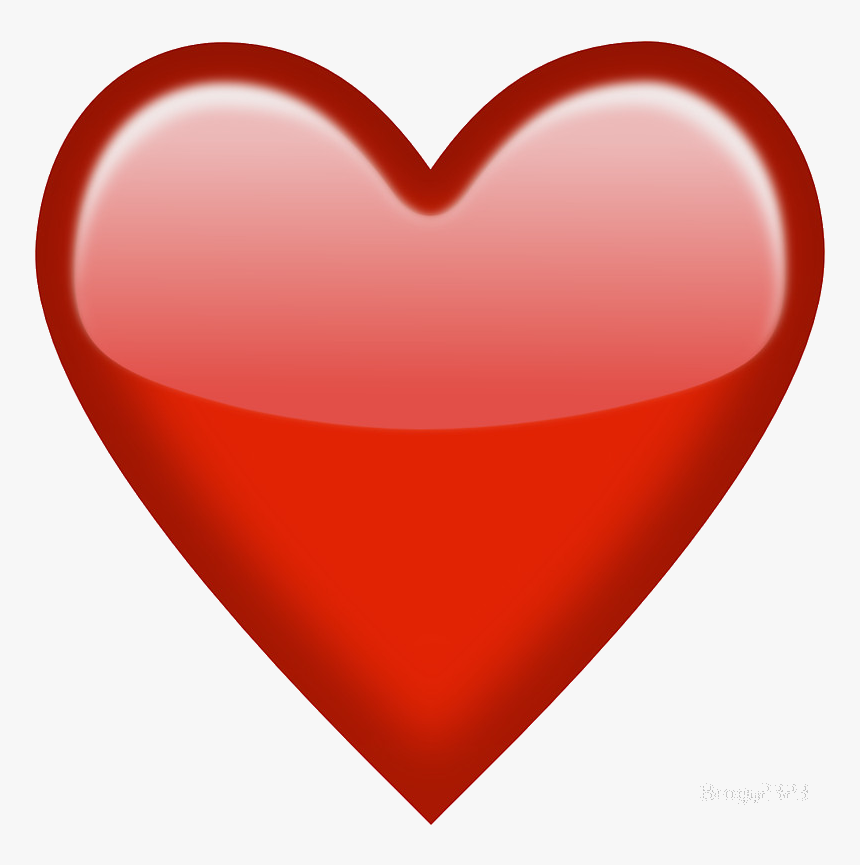 Red Heart Emoji Transparent Background, HD Png Download, Free Download