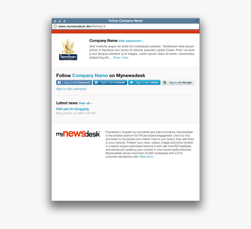 Mynewsdesk, HD Png Download, Free Download