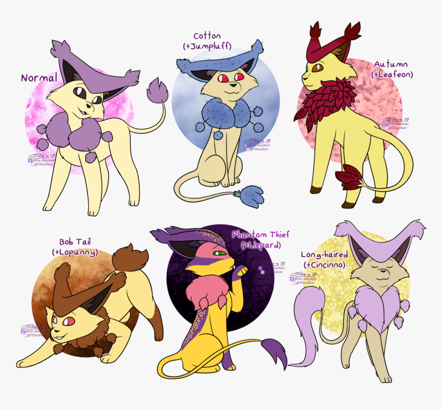 I Decided To Remake A Handful Of My Old Delcatty Breed - Cartoon, HD Png Download, Free Download