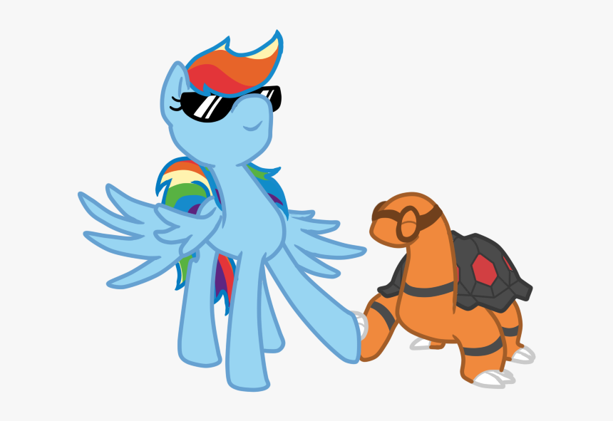 Pony Rainbow Dash Applejack Absol Angel Bunny Mammal - Cartoon, HD Png Download, Free Download