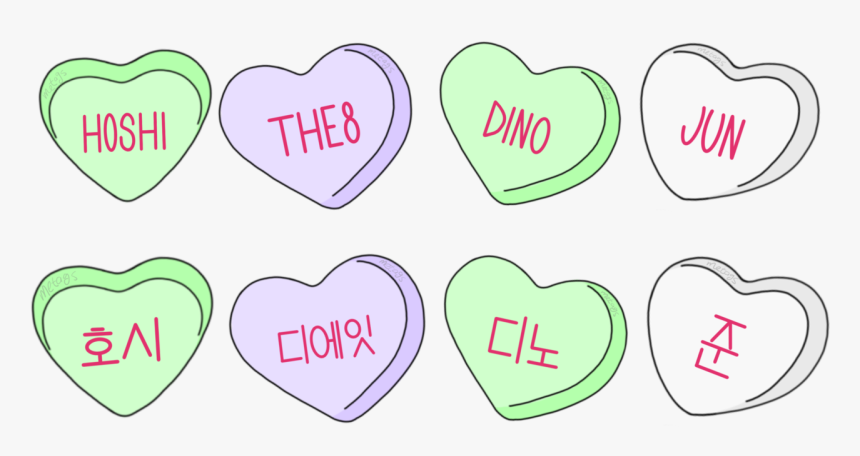 Some 17 Hearts Because 17 Owns My Heart - Heart, HD Png Download, Free Download