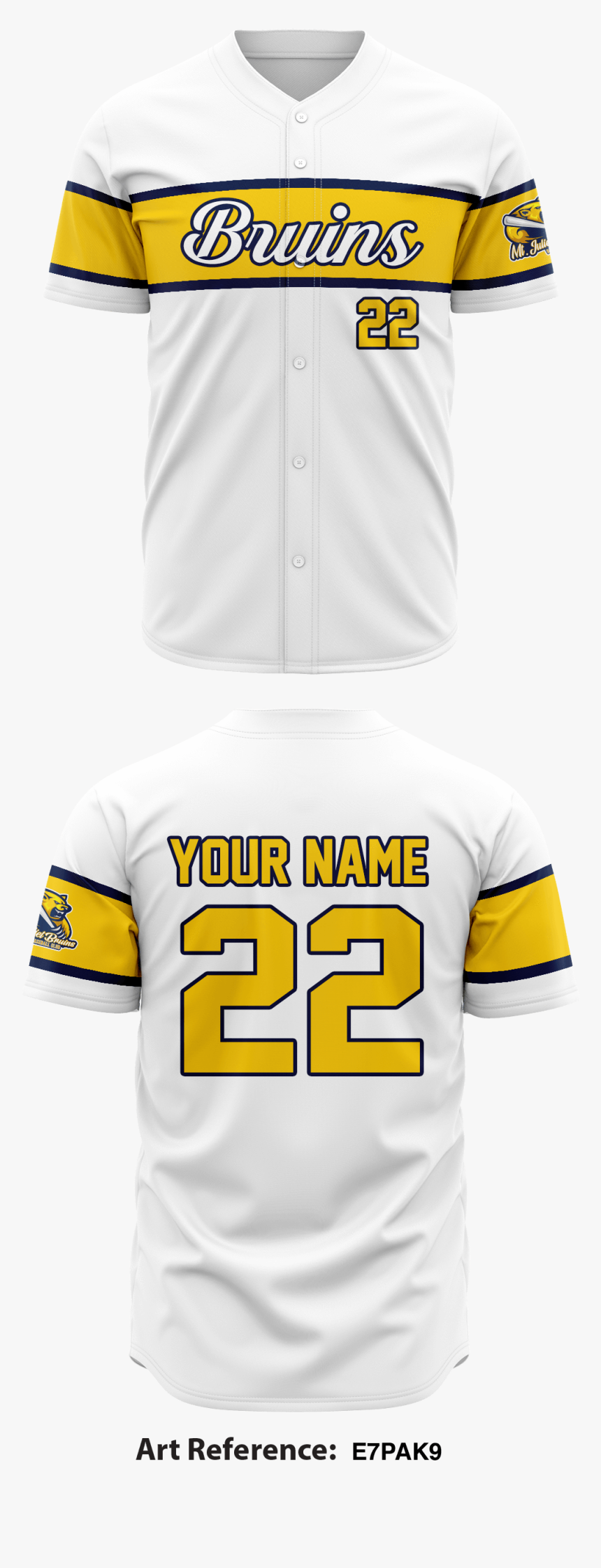 Juliet Bruins Baseball Club Full Button Baseball Jersey - Sports Jersey, HD Png Download, Free Download