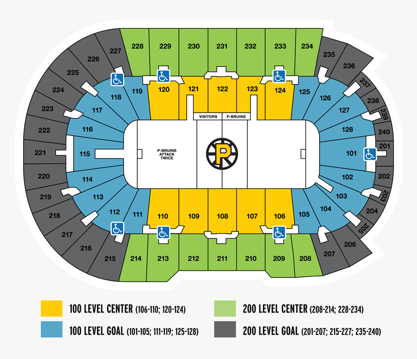 2016-17 Seating Chart - Providence Bruins Seating Chart, HD Png Download, Free Download