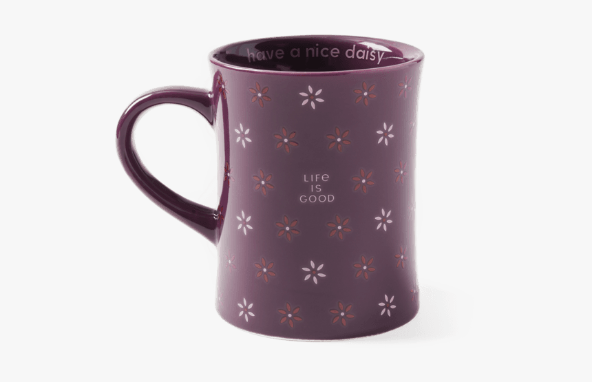 Daisy Pattern Diner Mug - Coffee Cup, HD Png Download, Free Download