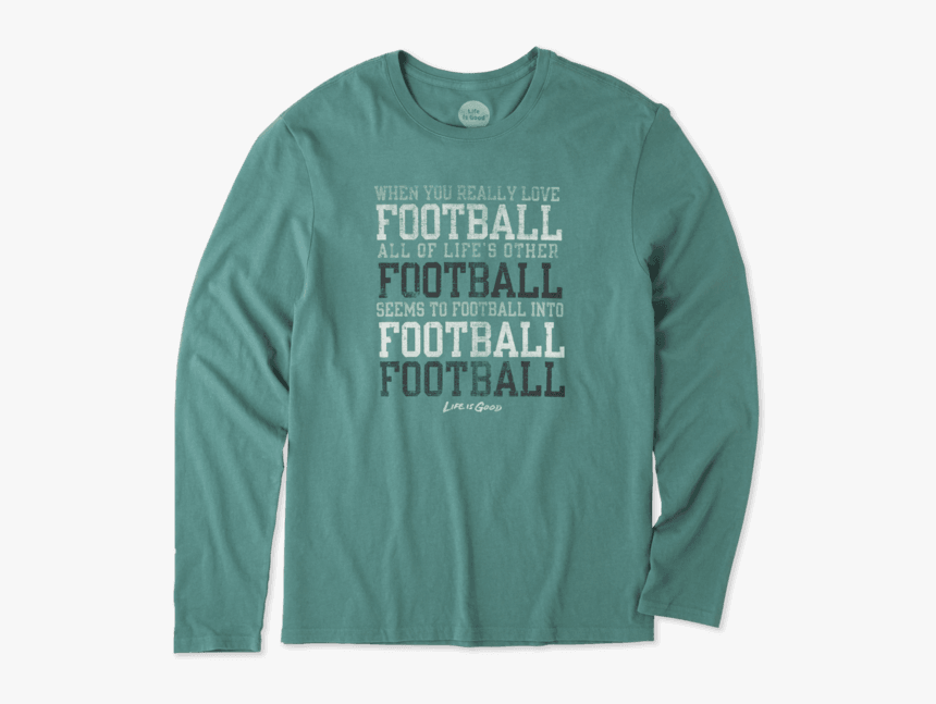 Men"s Football Long Sleeve Smooth Tee - Enon Eagles, HD Png Download, Free Download