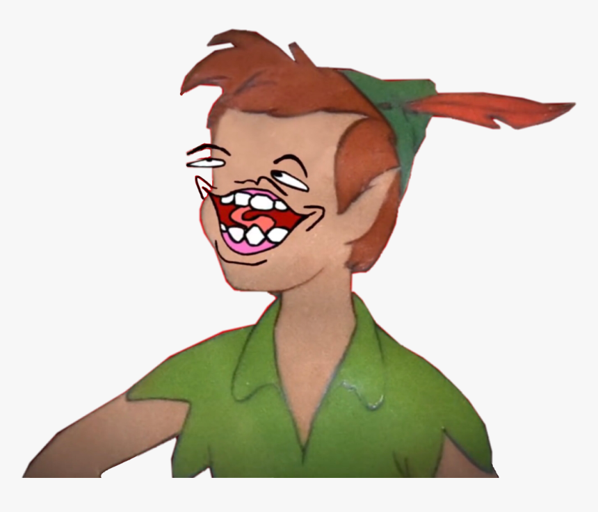 #peterpan #zucc #meme #art #people #derpy #retarded - Peter Pan Funny Face, HD Png Download, Free Download