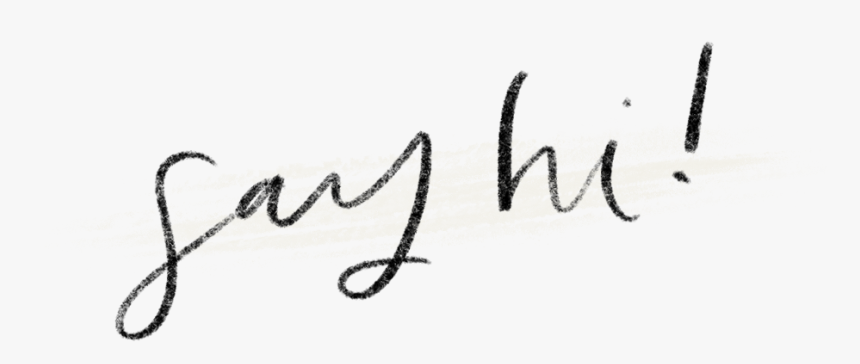 Say-hi Copy - Calligraphy, HD Png Download, Free Download