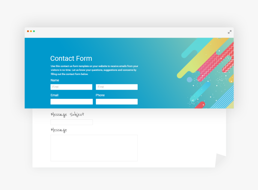Contact Form With Custom Css Customization Options - Contact Form Design Website, HD Png Download, Free Download