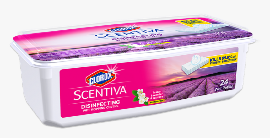 Clorox Scentiva Disinfecting Wet Mopping Cloth, HD Png Download, Free Download