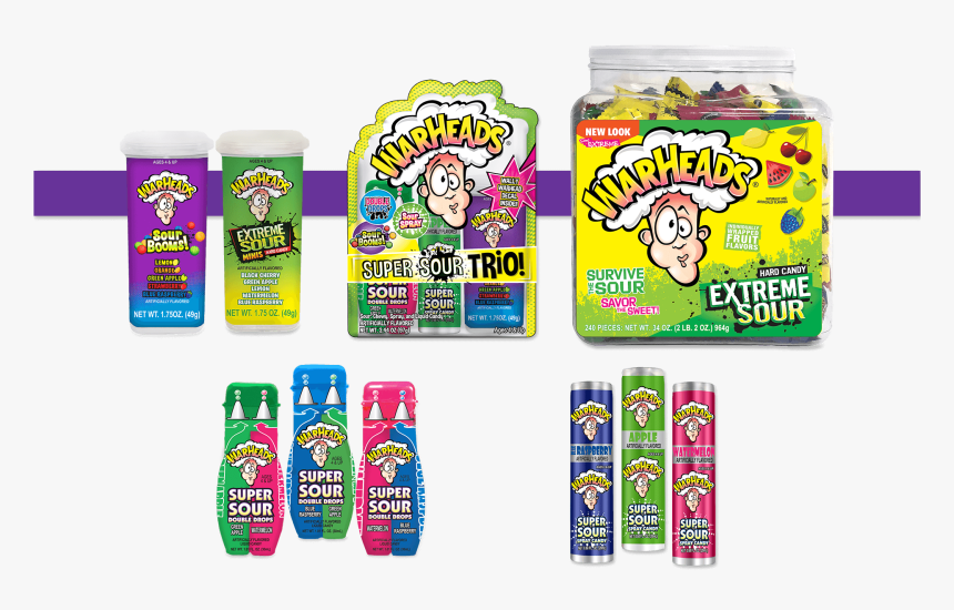 Warheads Novelties Assortment - Grape, HD Png Download, Free Download