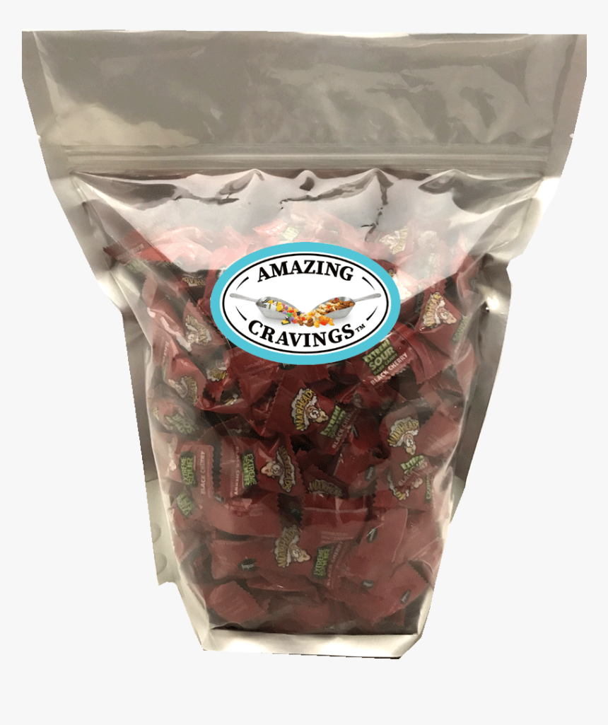 Warheads Extreme Sour Candy Black Cherry 3 Pound Bag - Black Warheads, HD Png Download, Free Download