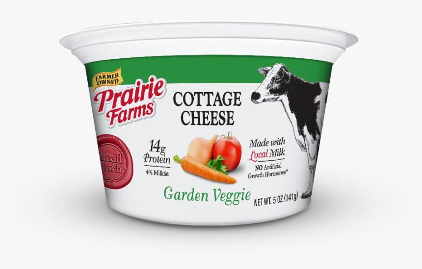 Cottage Cheese Snack Cup, Garden Veggie - Prairie Farms, HD Png Download, Free Download