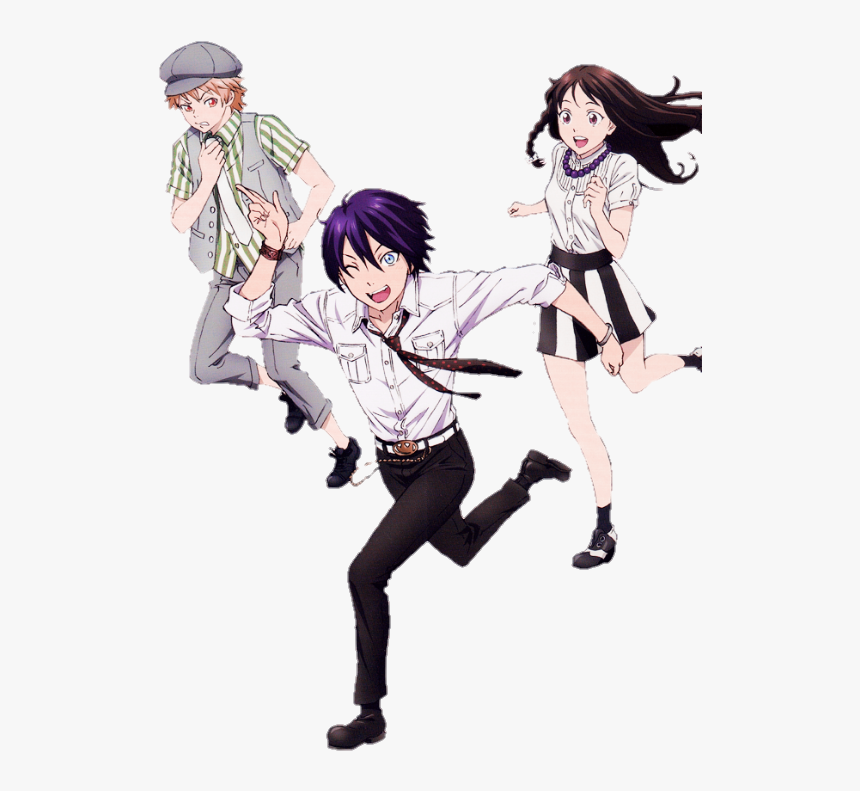 “ Yukine, Yato And Hiyori From Noragami - 白黒 パンフレット ノラガミ 内田 真 礼, HD Png Download, Free Download