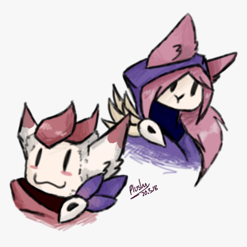 A Little Xayah And Rakan Fanart By Plushyy Xayah And - Fan Art Rakan, HD Png Download, Free Download