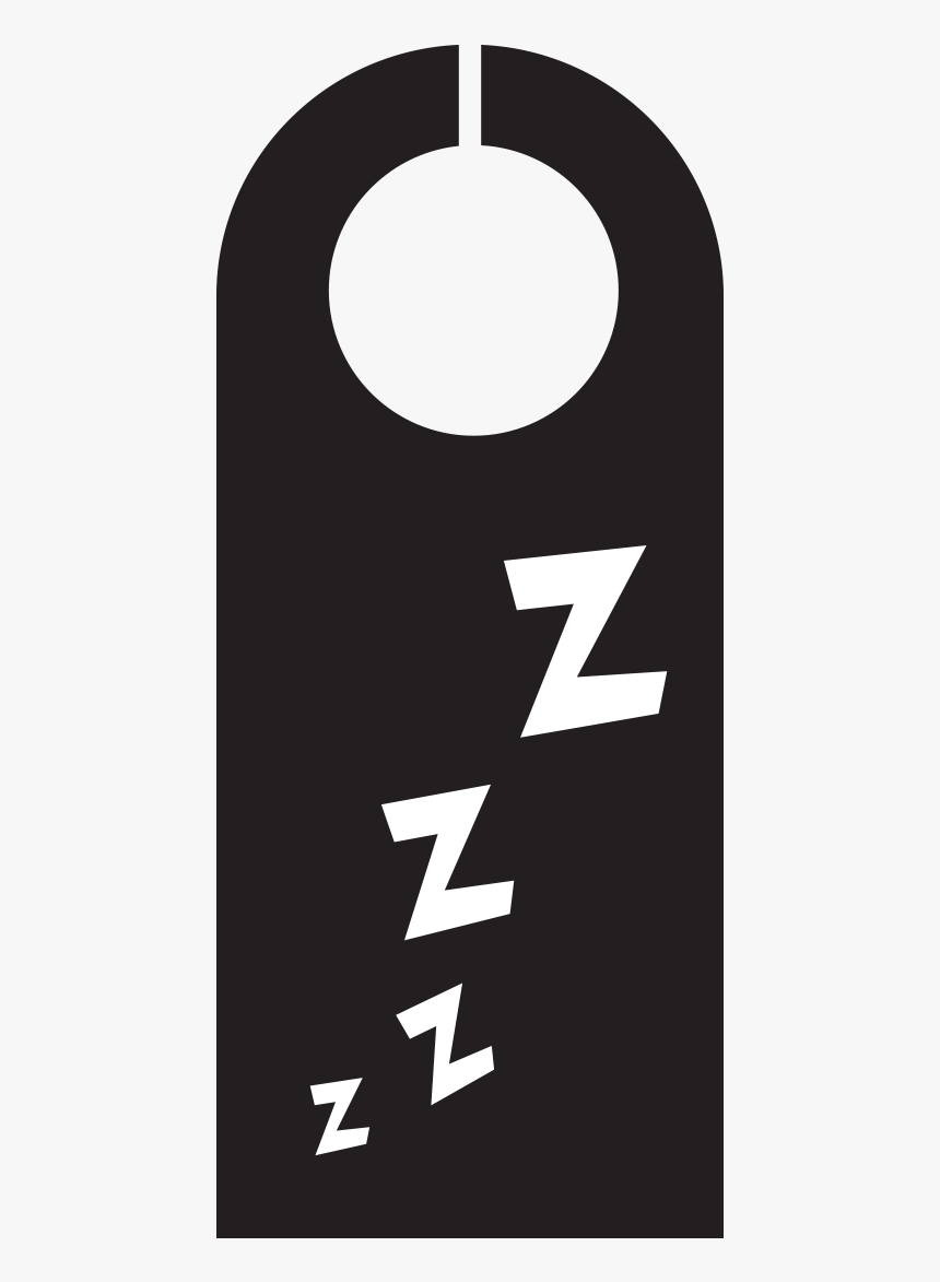 Door Hanger Zzzzzz - Poster, HD Png Download, Free Download