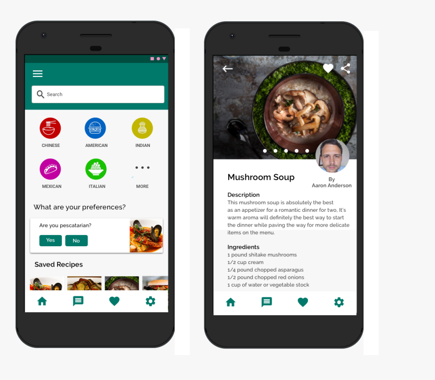 Recipe App Inspired By Yelp Design Ui Ux Design Uiuxdesign - Iphone, HD Png Download, Free Download
