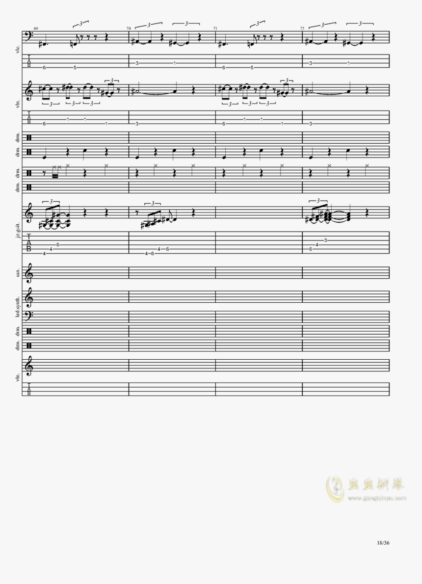 Hit The Road Jack And Epic Sax Guy钢琴谱第18页 - Sheet Music, HD Png Download, Free Download