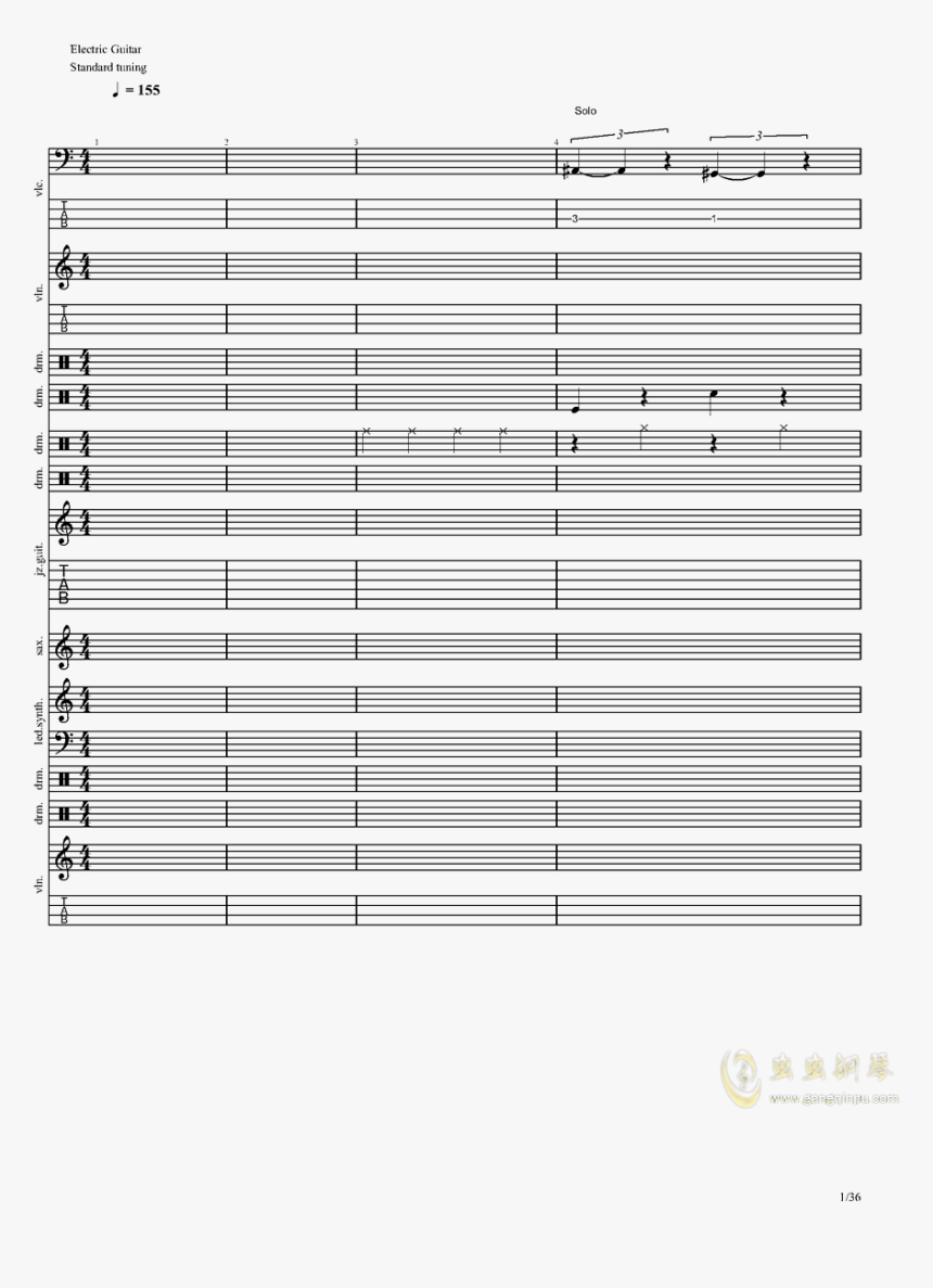 Hit The Road Jack And Epic Sax Guy钢琴谱第1页 , Png Download - Musical Composition, Transparent Png, Free Download