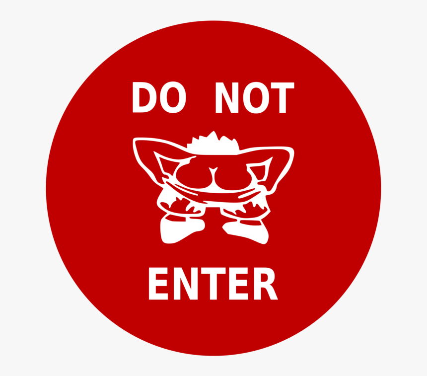 Do Not Enter Sign Cute, HD Png Download, Free Download