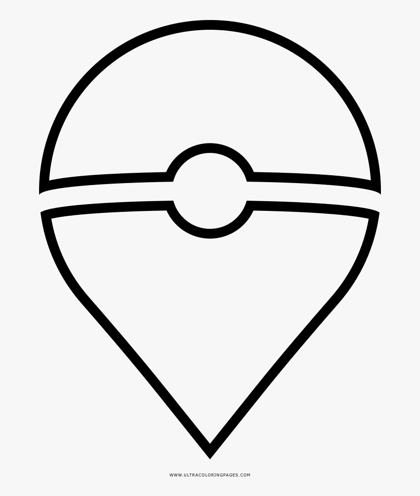 Pokemon Go Coloring Page - Pokemon Pokeball Coloring Pages, HD Png Download, Free Download