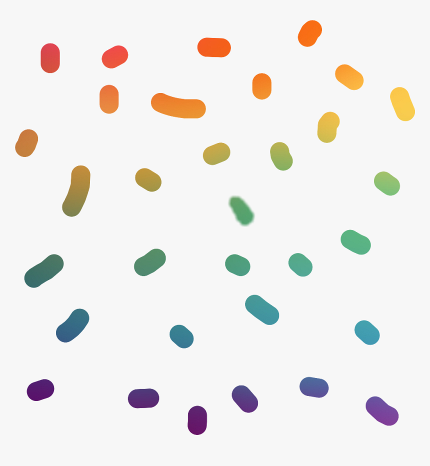 Rainbow Confetti Party Cool Like Edit Sticker Art Inter - Polka Dot, HD Png Download, Free Download