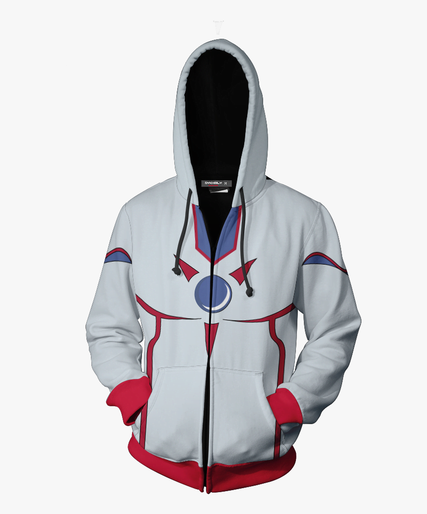 Yu Gi Oh Elemental Hero Neos Cosplay Zip Up Hoodie - Elemental Hero Neos Hoodie, HD Png Download, Free Download