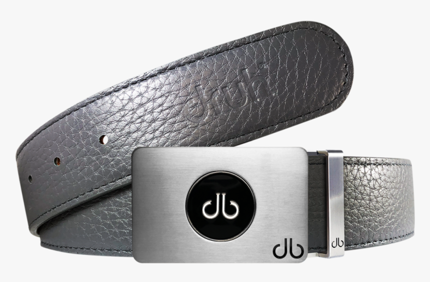 Ballmarker Grey Full Grain Leather Texture Belt, HD Png Download, Free Download