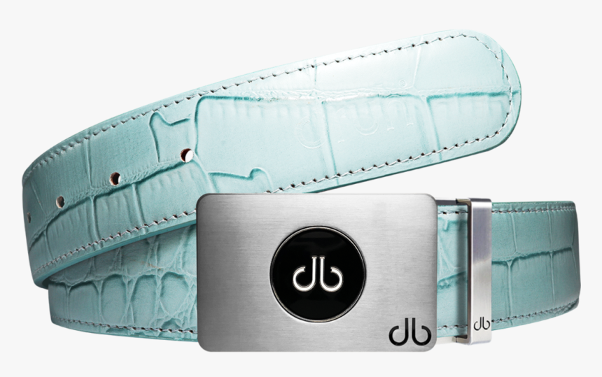 Ballmarker Aqua Crocodile Leather Texture Belt - Belt, HD Png Download, Free Download