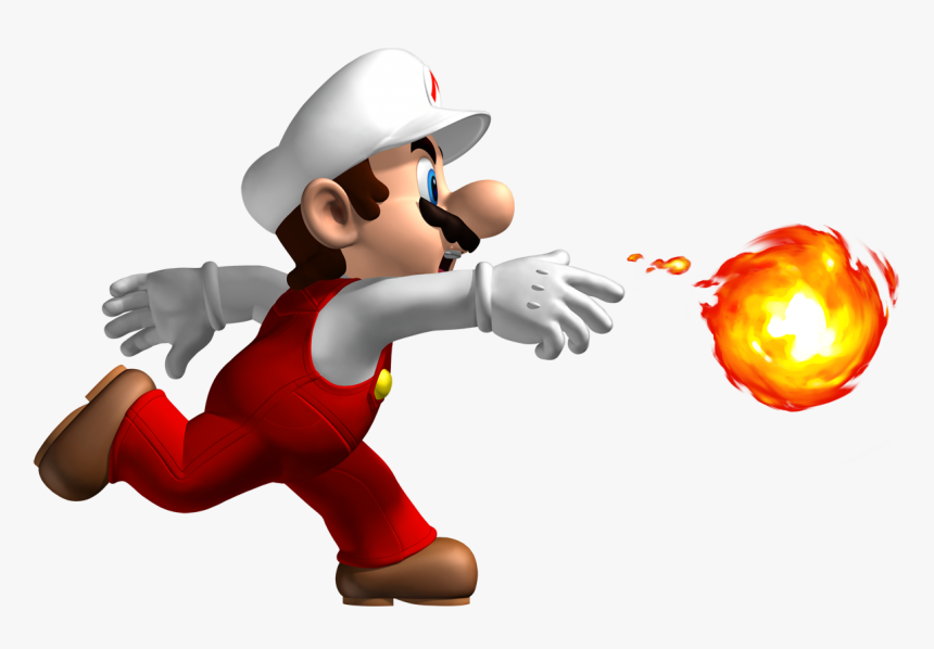 Transparent Fireball Gif Png - New Super Mario Bros Wii Fire Mario, Png Download, Free Download