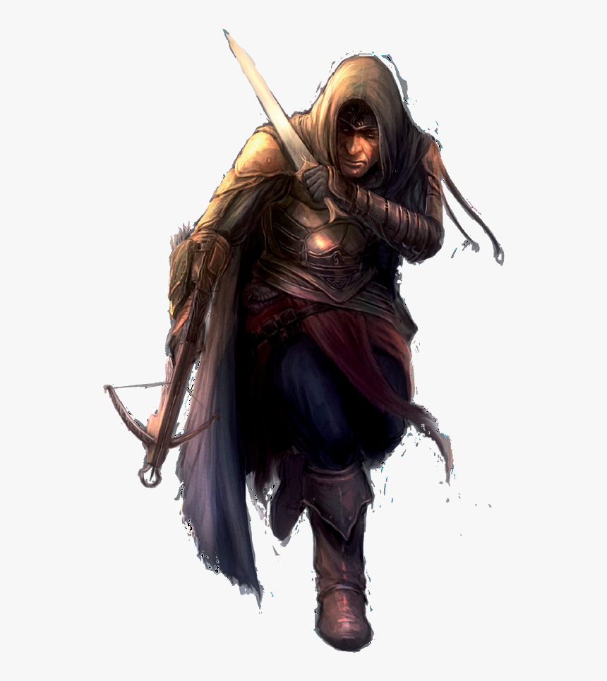 M Rogue Assassin Crossbow Shortsword - Human Rogue Hand Crossbow, HD Png Download, Free Download