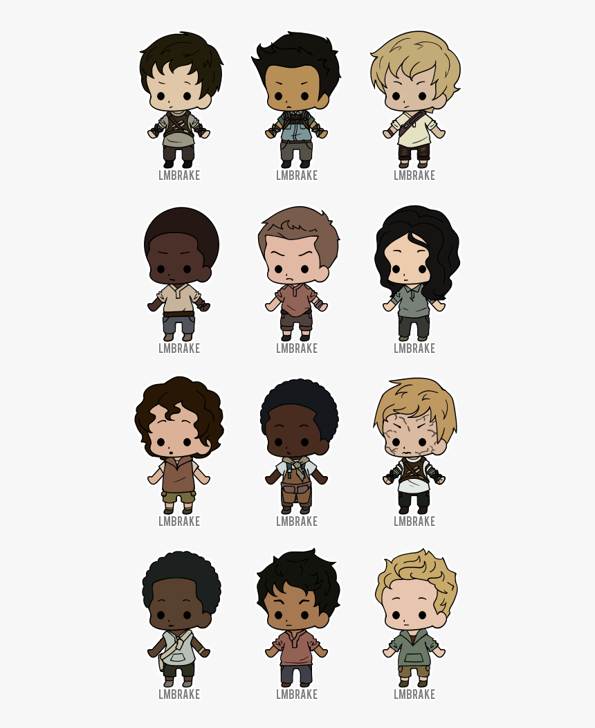 The Maze Runner Characters - Chibi Thomas Maze Runner, HD Png Download, Free Download