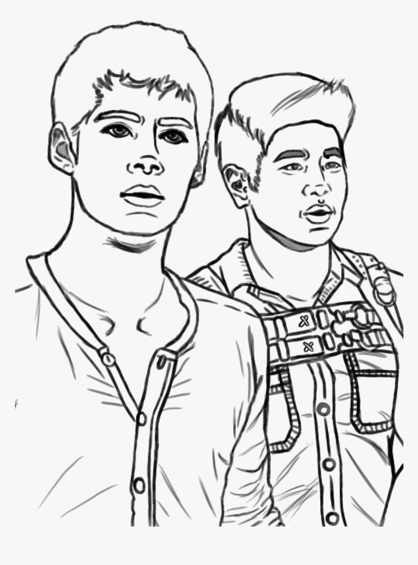 Thominho The Maze Runner Imogen Draws , Png Download - Line Art, Transparent Png, Free Download