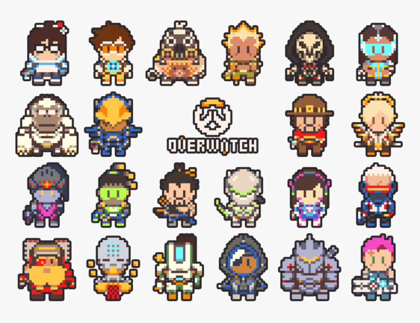 Overwatch Pixel Art - Overwatch Hero Pixel Art, HD Png Download, Free Download